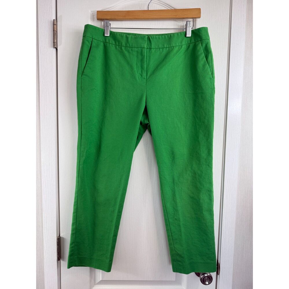 Vince Camuto Women's Green Straight Leg Cropped Pants Size 10